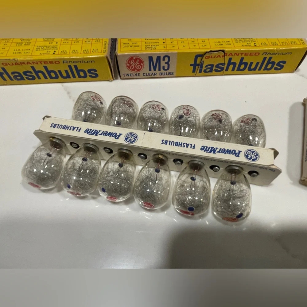 General Electric M3 Clear Flash Bulbs 5 Packs of 12 Bulbs